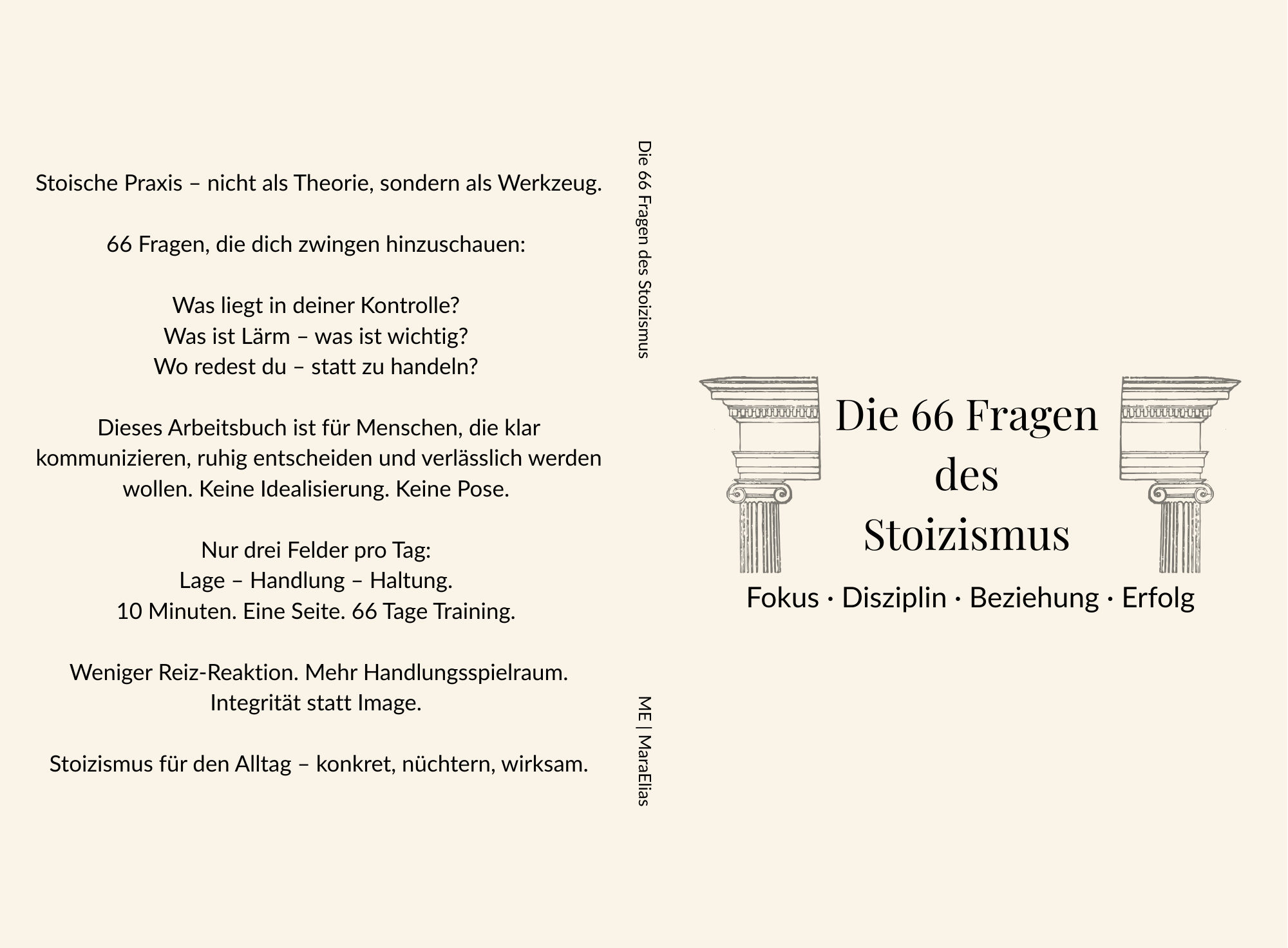 Cover des Buchs Die 66 Fragen des Stoizismus